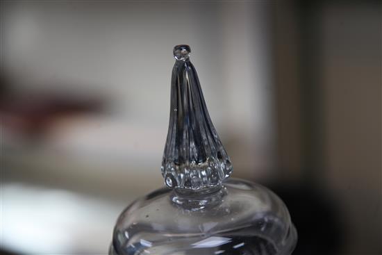 A German glass goblet and cover, Thuringia, second quarter 18th century, height 31cm